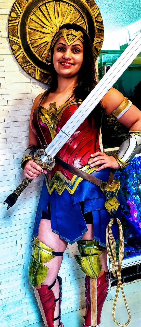 Fantasia cosplay mulher maravilha completa 