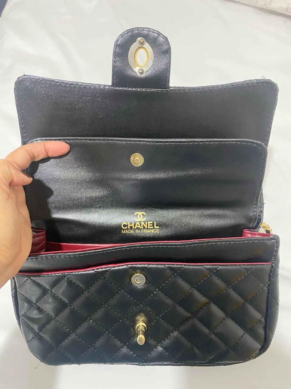 Bolsa preta metalassê  - Foto 2