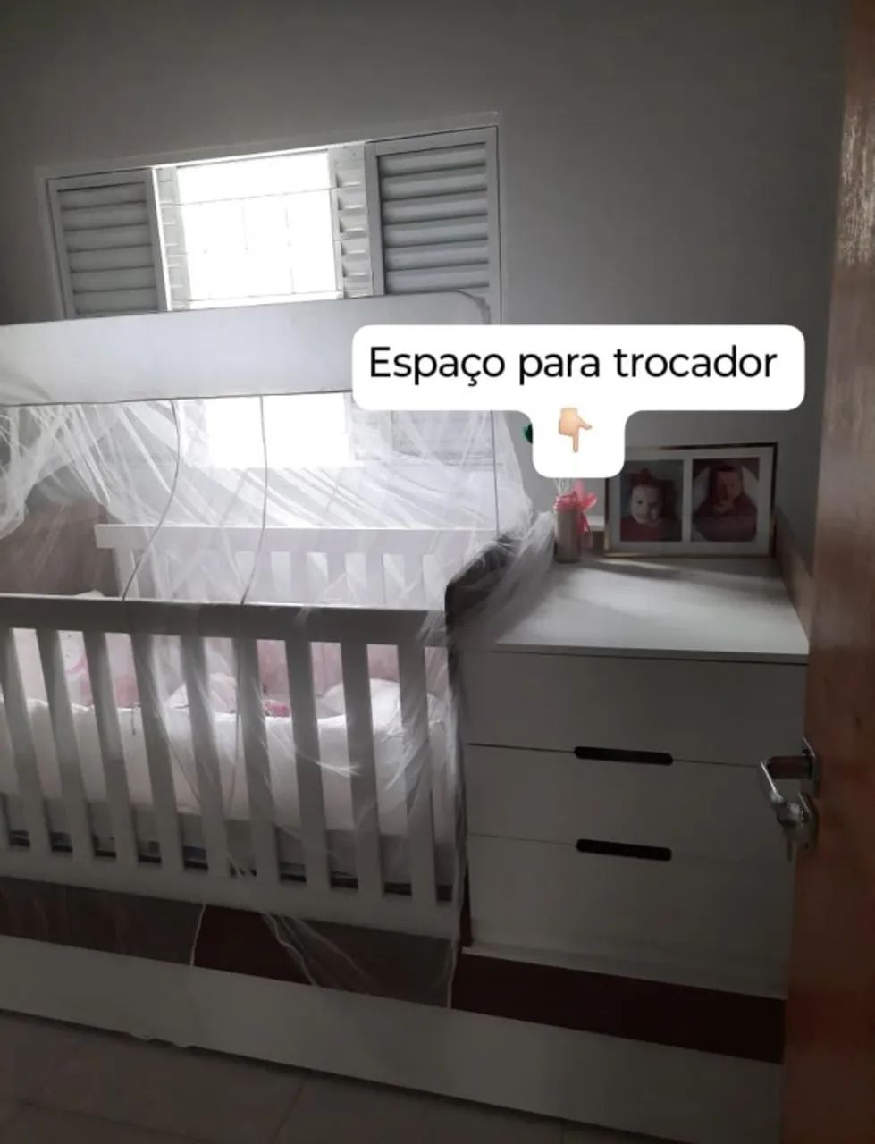 Berço Americano Completo com Cama Auxiliar e Cômoda - Ótimo Custo-Benefício - Foto 2