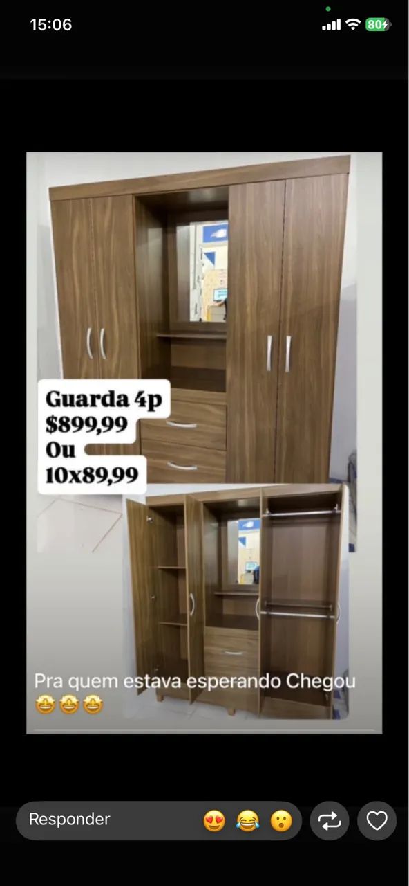 Guarda Roupa $899,99