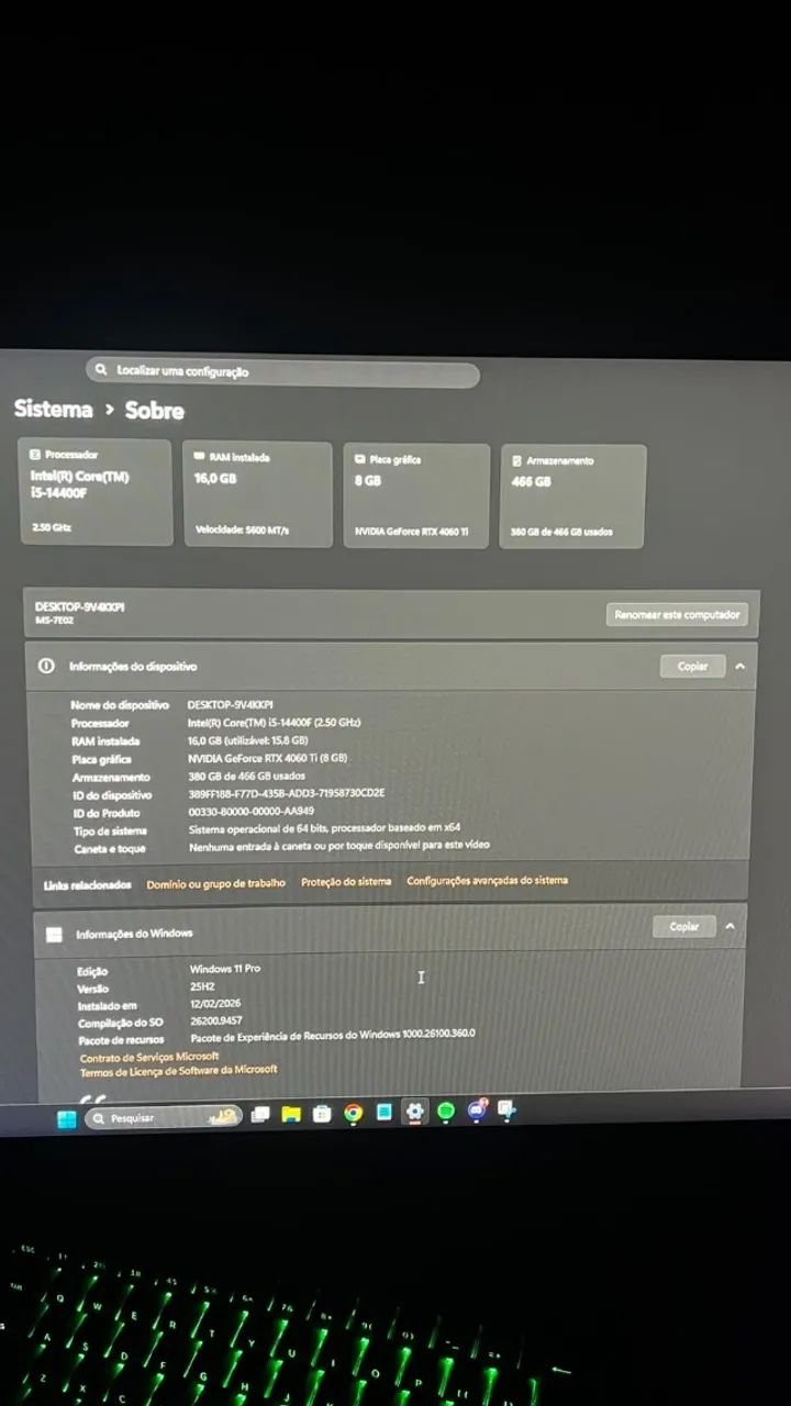 SETUP GAMER COMPLETO ? RTX 4060 Ti + ALIENWARE 360HZ + AEROX WIRELESS + RAZER KRAKEN V3 - Foto 2