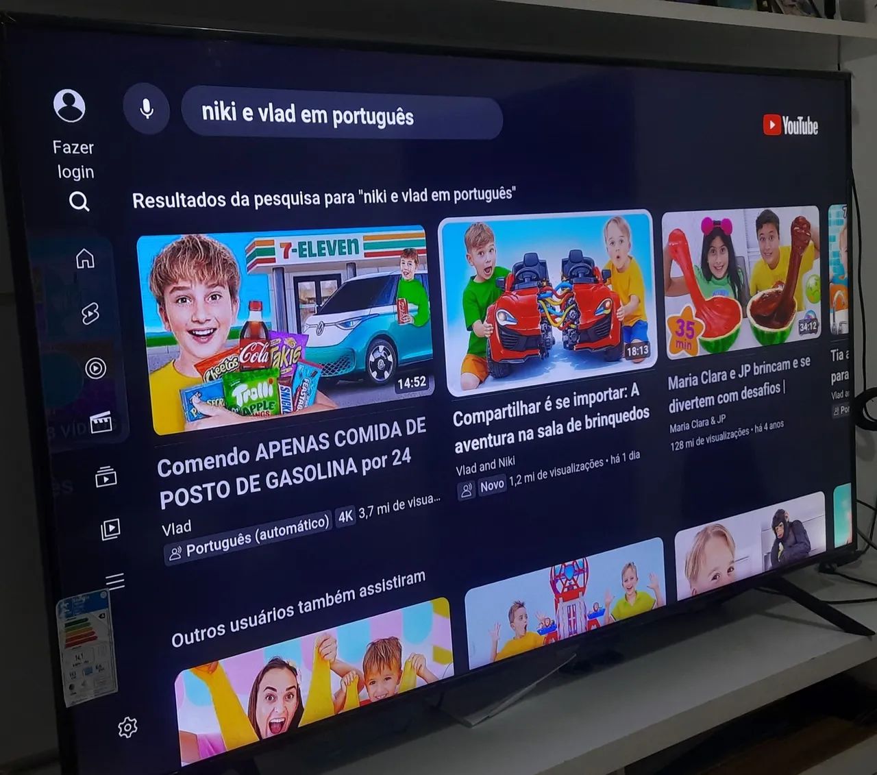TV SMART SAMSUNG 4K 65 POLEGADAS COM LINHA NO MEIO  - Foto 5