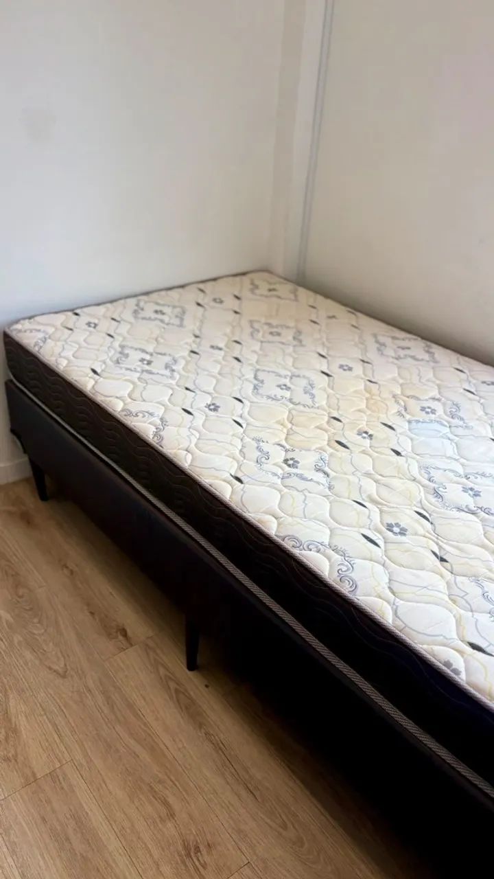 Cama + Colchão Solteirão Ortobom