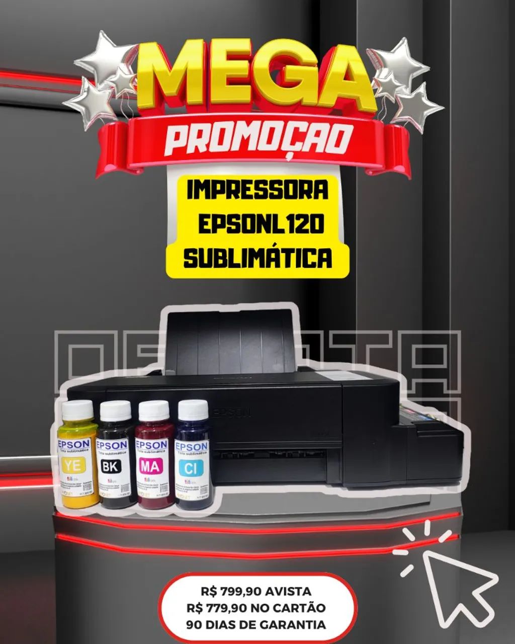 Impressora Epson com Tintas Sublimáticas - Foto 3