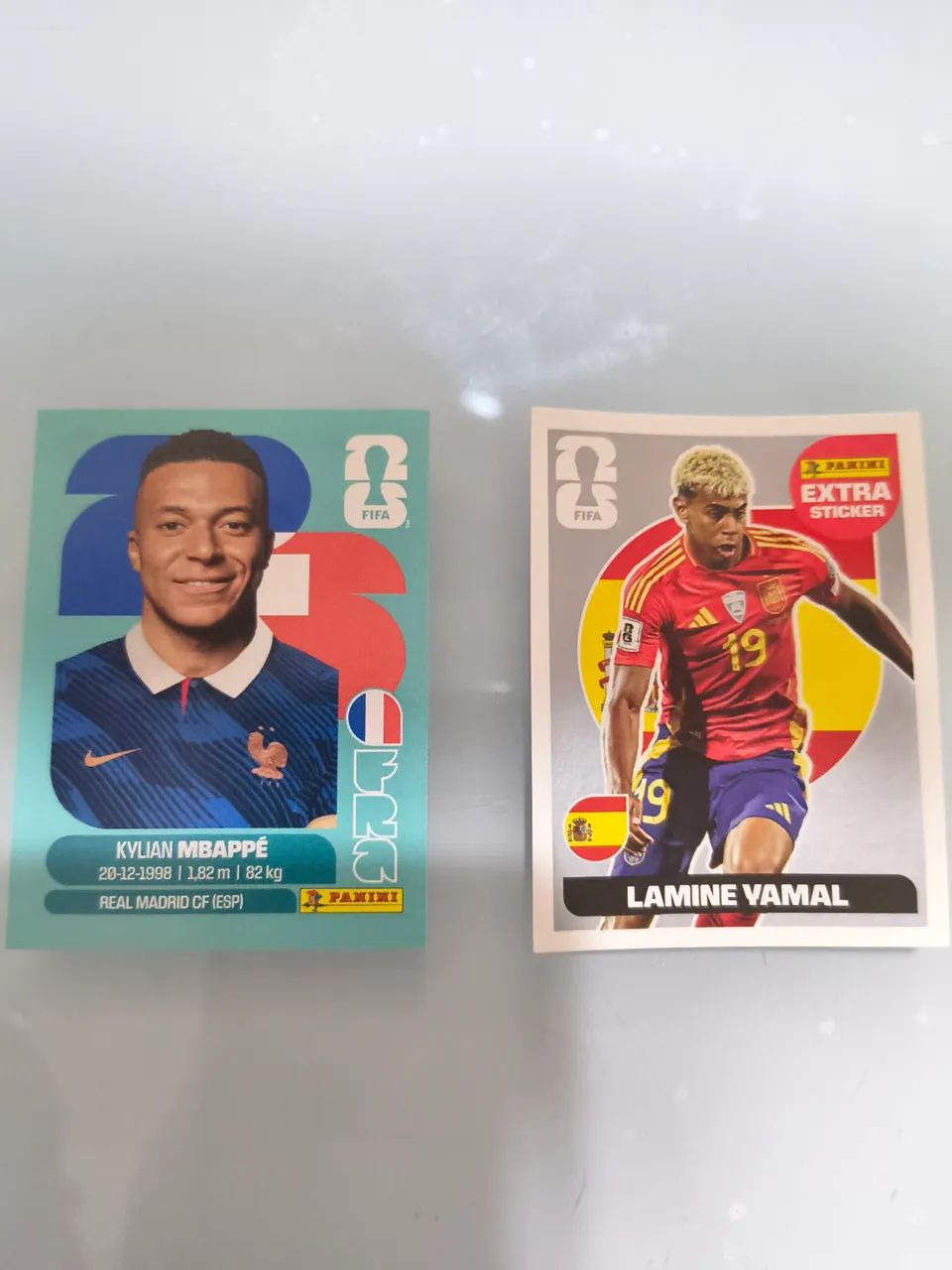 Figurinhas Copa 2026 Lamine Yamal e Mbappe