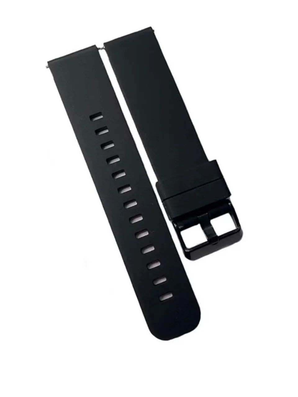 pulseira de silicone para smartwatch preta