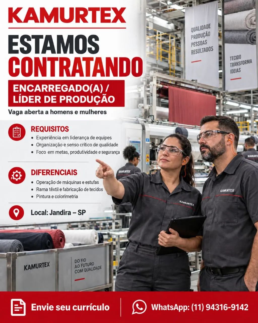 Líder de Produção  Encarregado de setor