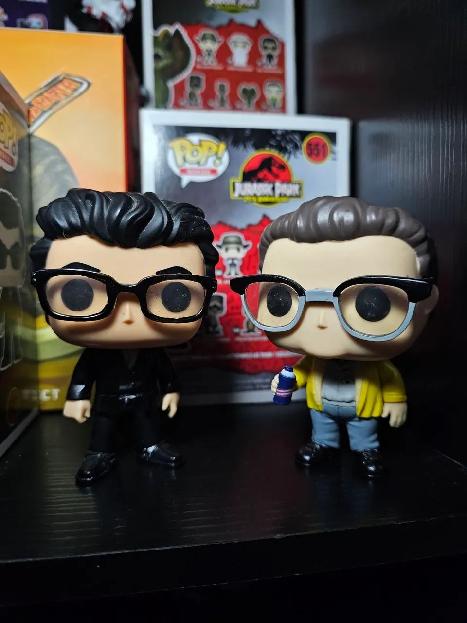 Funko pop Jurassic Park Dr Ian Malcolm e Dennis Nedry (547 e 551) 