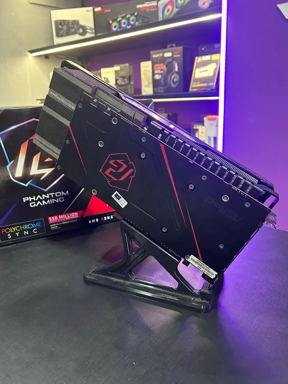 Placa de Video RX 6800 Asrock Phantom Gaming D 16G OC - Foto 3