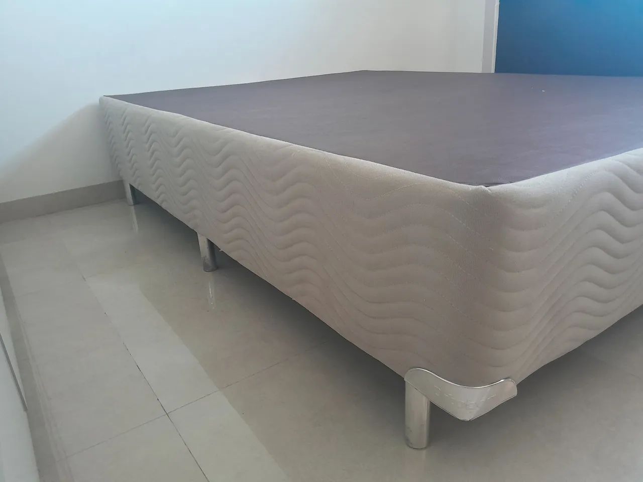Base Cama Casal Bege Ortobom Suede - Foto 3