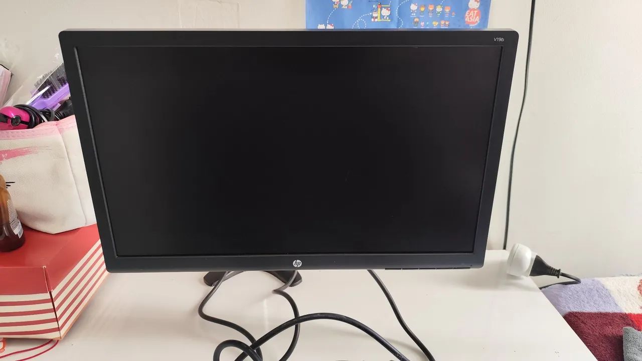 Monitor hp + suporte articulado 