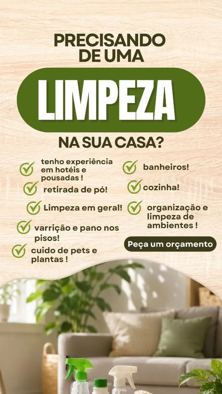 diarista/faxina completa!