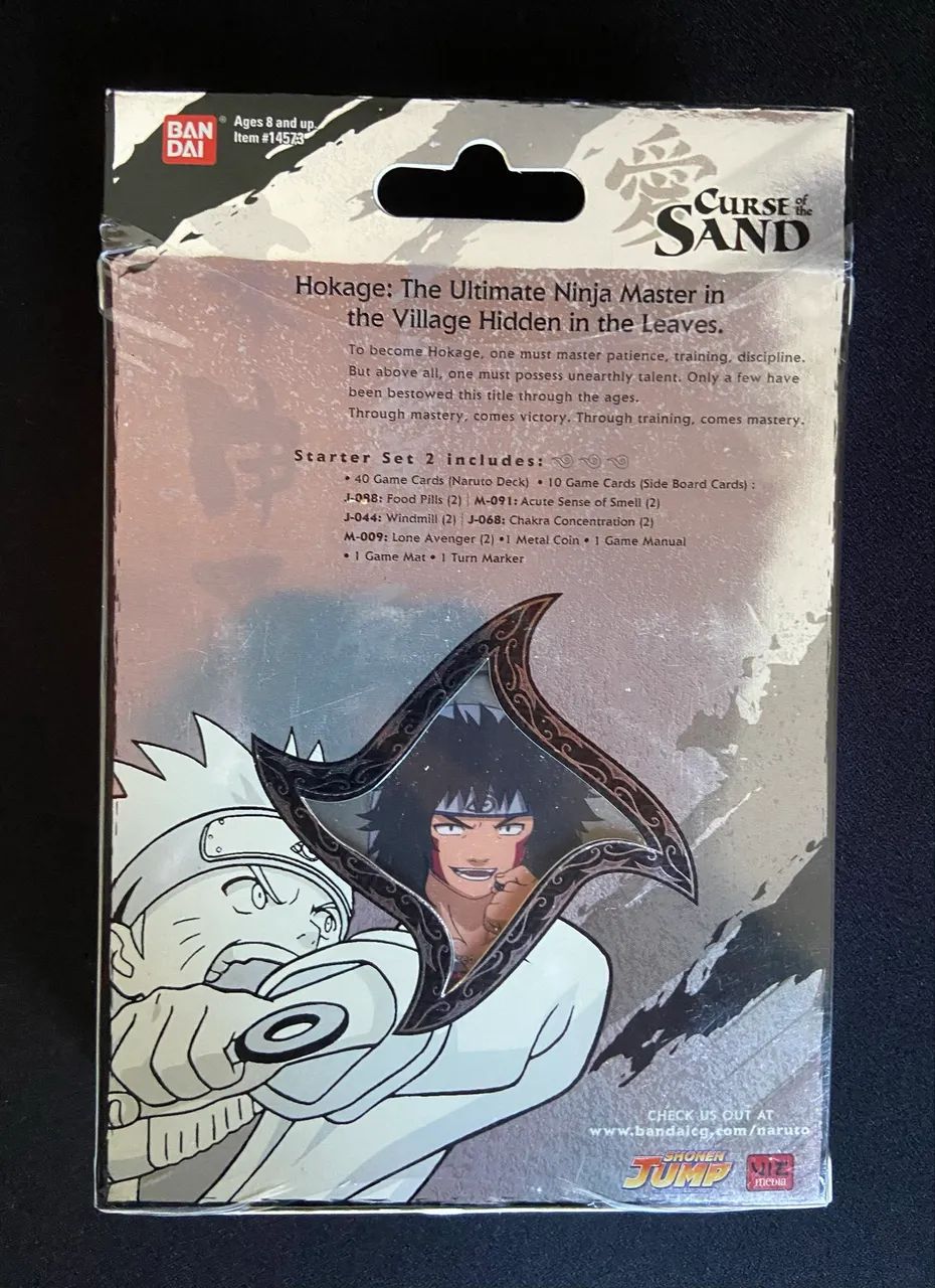 Naruto CCG Bandai Deck Iniciante 2006 Lacrado - Curse of the Sand