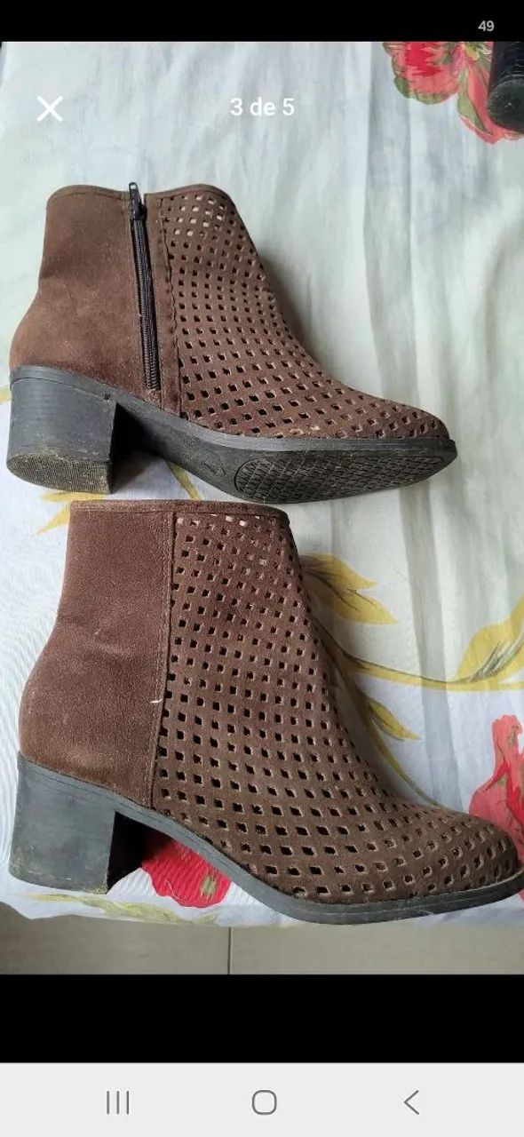 Vendo Bota Marrom cano curto  - Foto 3