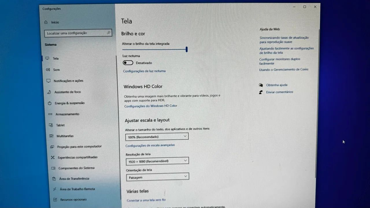 Computador Lenovo All in One - bem cuidado
