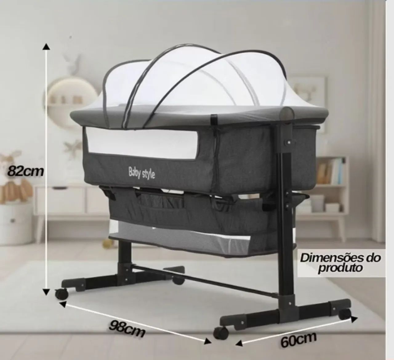 Berço Portátil Moisés Co-sleeper  - Foto 5