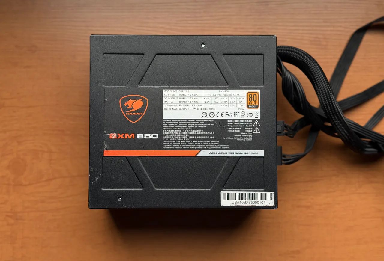 Fonte BXM 850 80 Plus Bronze Cougar Gamer - Foto 3