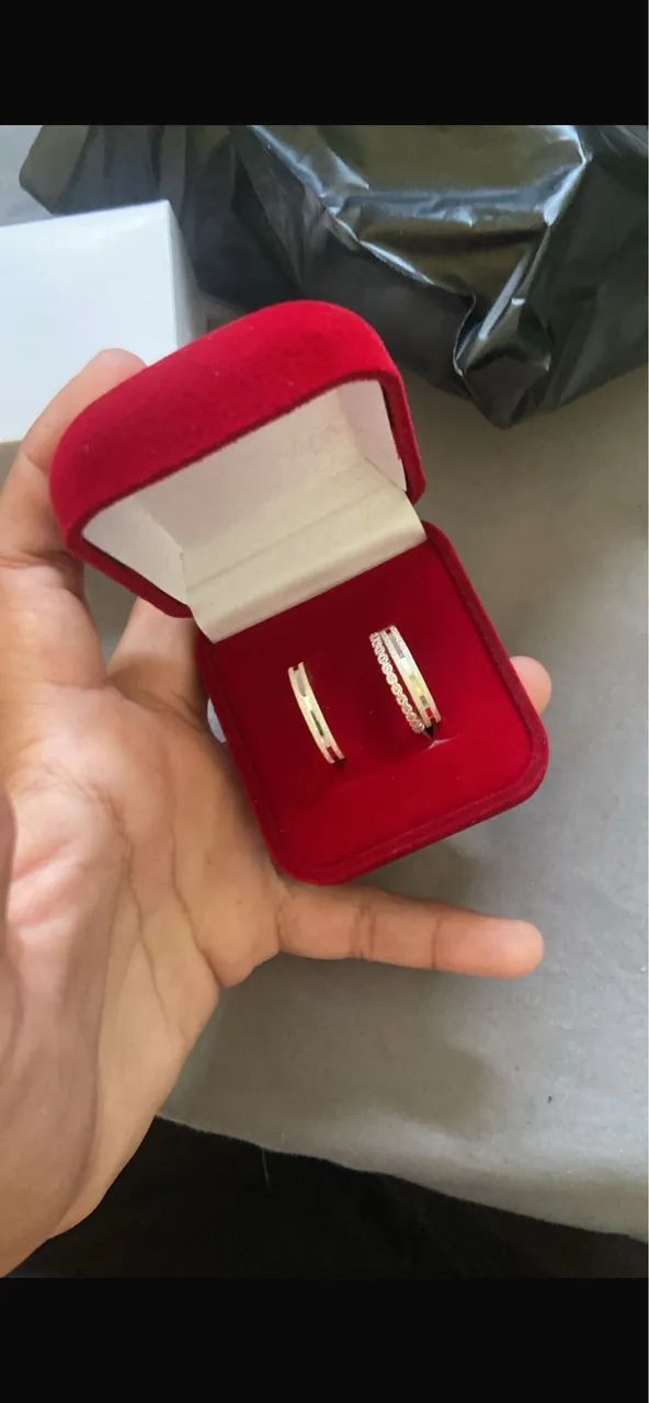 Vendo aliança de prata 950 legitima