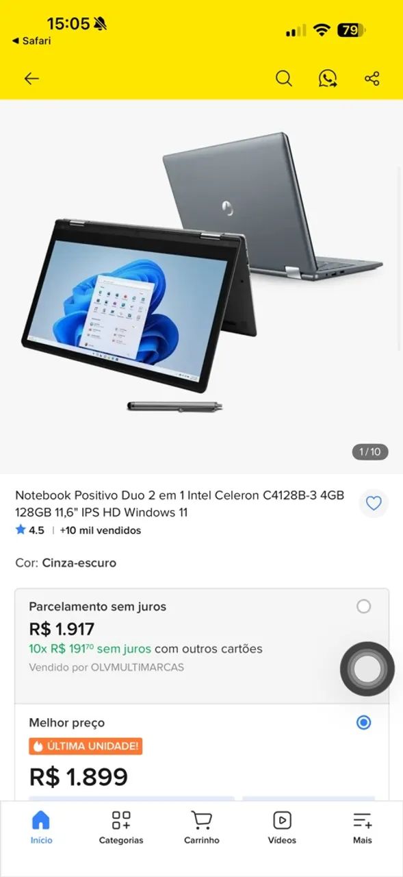 Mini notebook positivo  - Foto 5