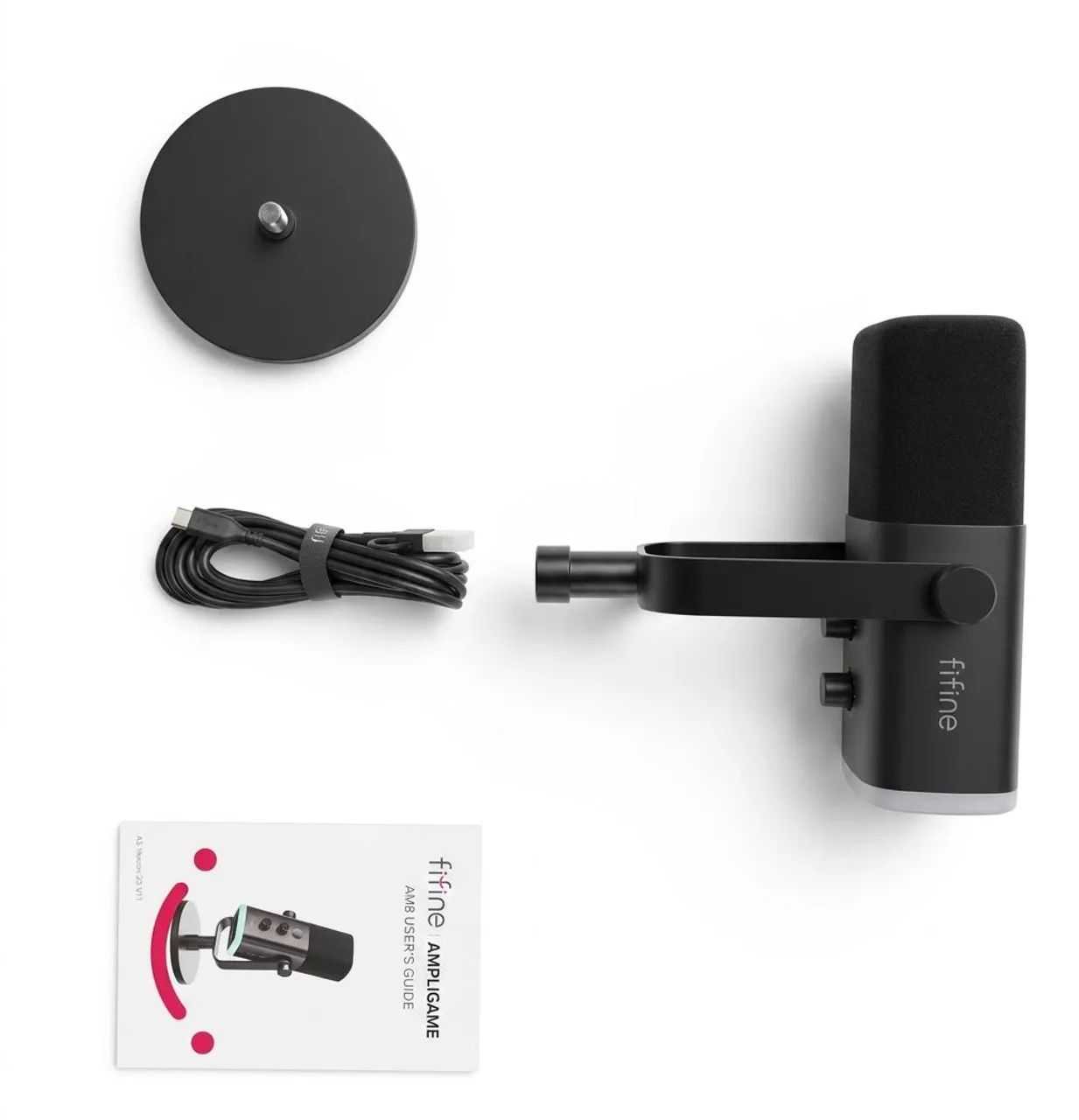 Microfone  profissional FIFINE AM8 - USB XLR | Gaming e streaming - Foto 5