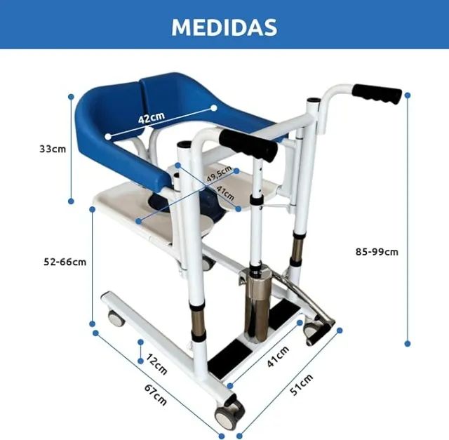 Cadeira de Roda De Apoio Banho cama