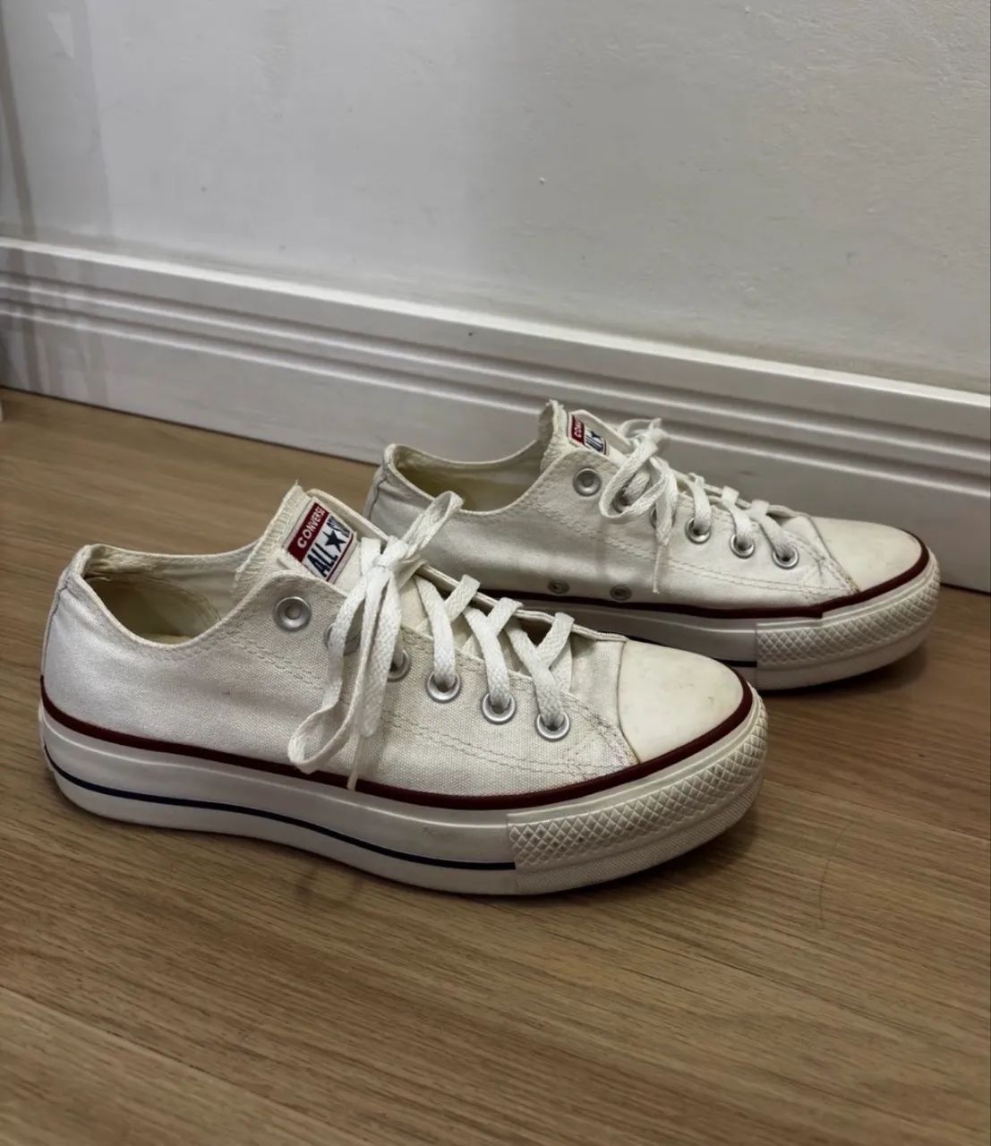 Tênis All Star Plataforma Branco  - Foto 3
