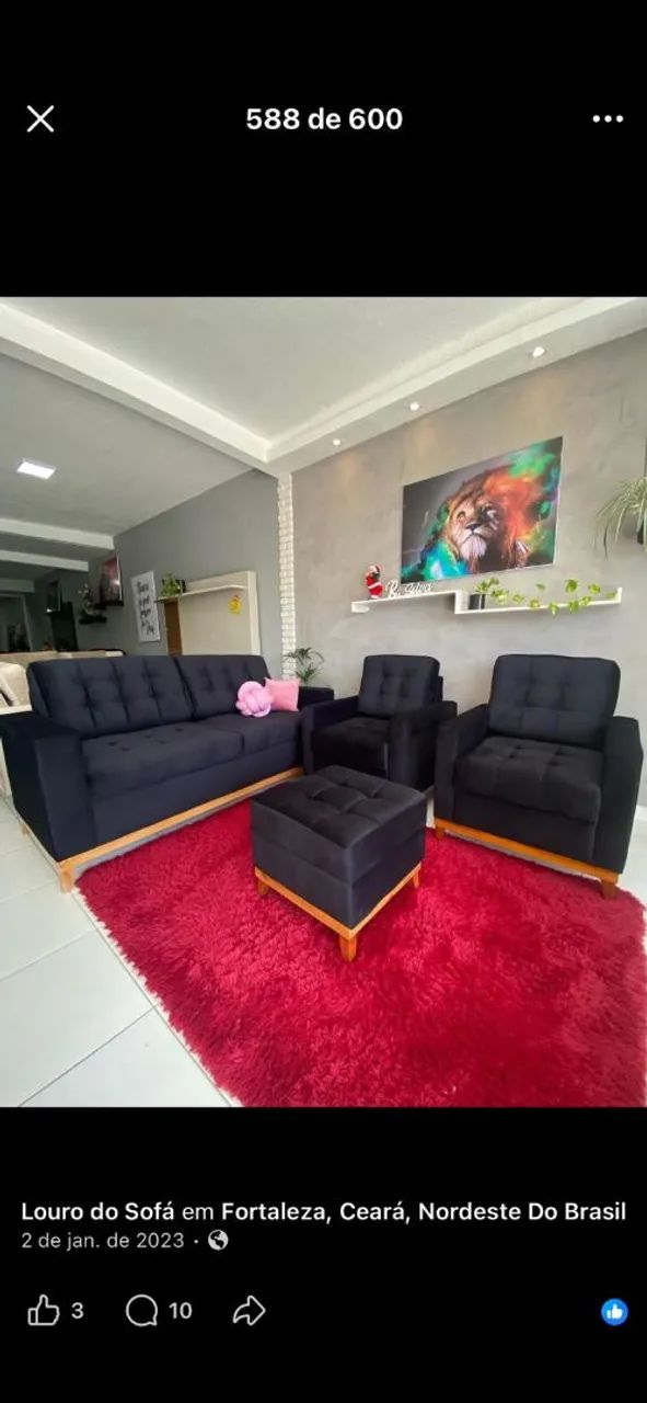 Sofá com 2 poltronas  - Foto 2