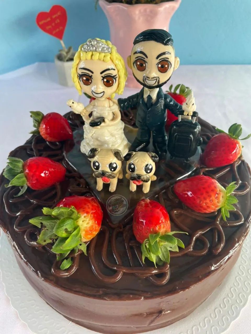 Topo de bolo do seu casamento aqui - Foto 2