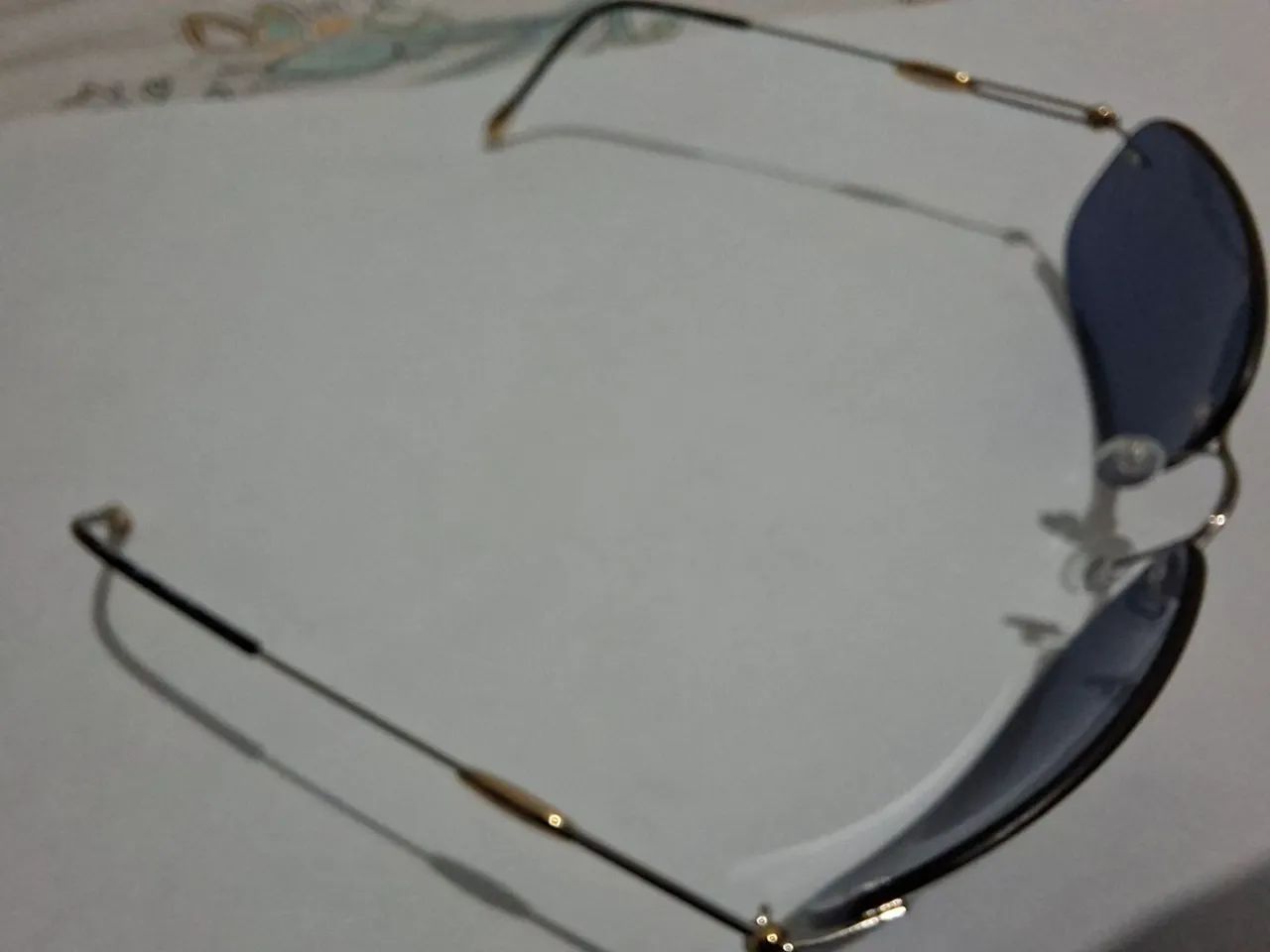 Óculos silhouette Rim Less Gold/Black - Foto 2