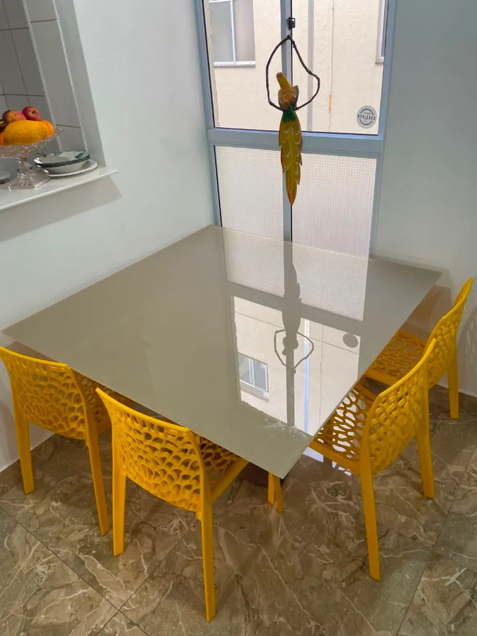Vendo mesa de vidro 1,20x1,20 