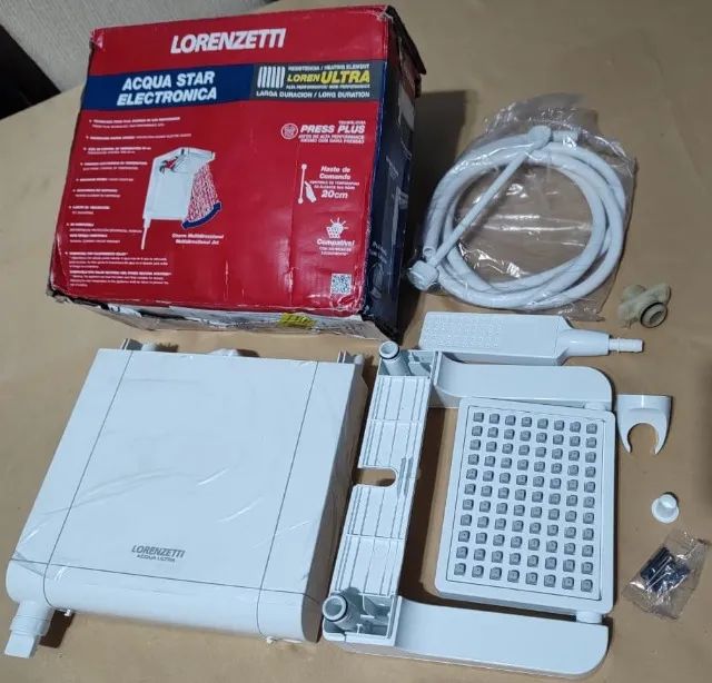 Chuveiro Eletronico Lorenzetti Acqua Ultra Star 220v 7800w Branco - Foto 5