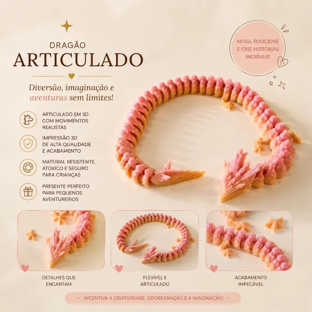 Dragão Articulado 3D
