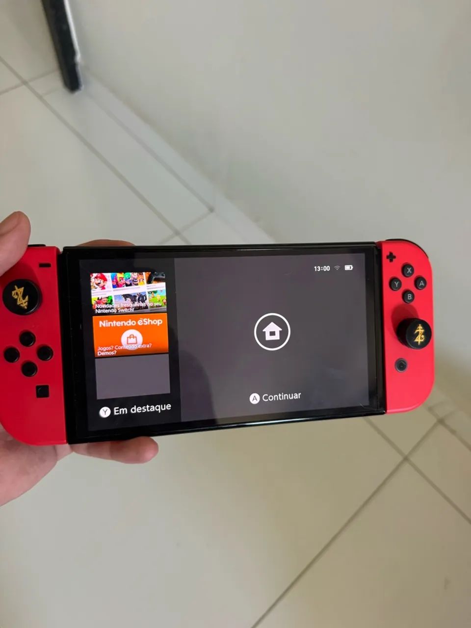 Nintendo Switch Oled Mario Edition Desbloqueado - Foto 2