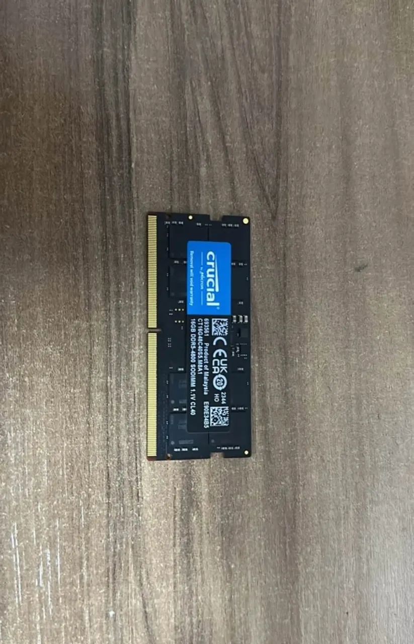 Memória ram ddr5 16gb 