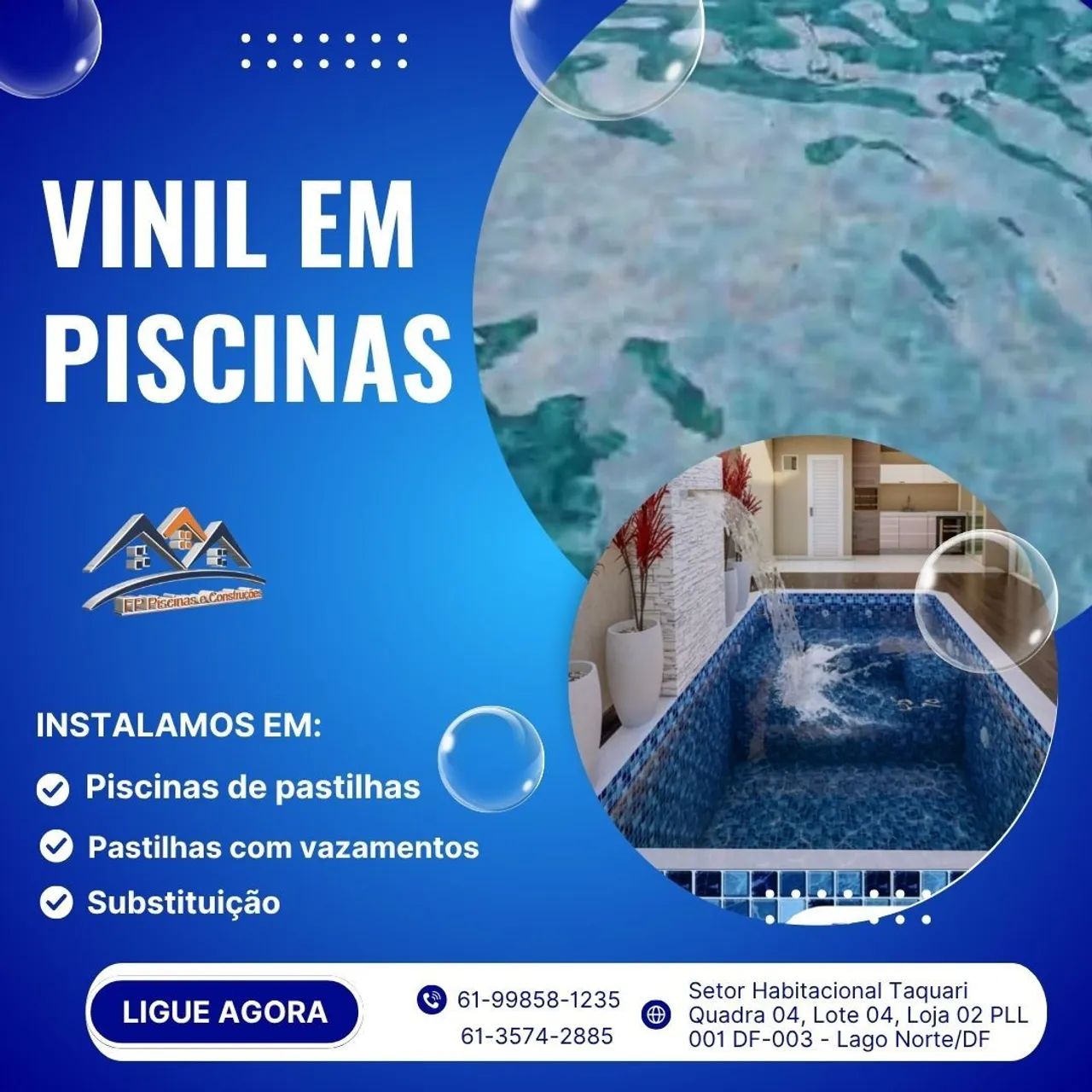 Vinil em piscinas: sobre pastilhas ou substituição  - Foto 5