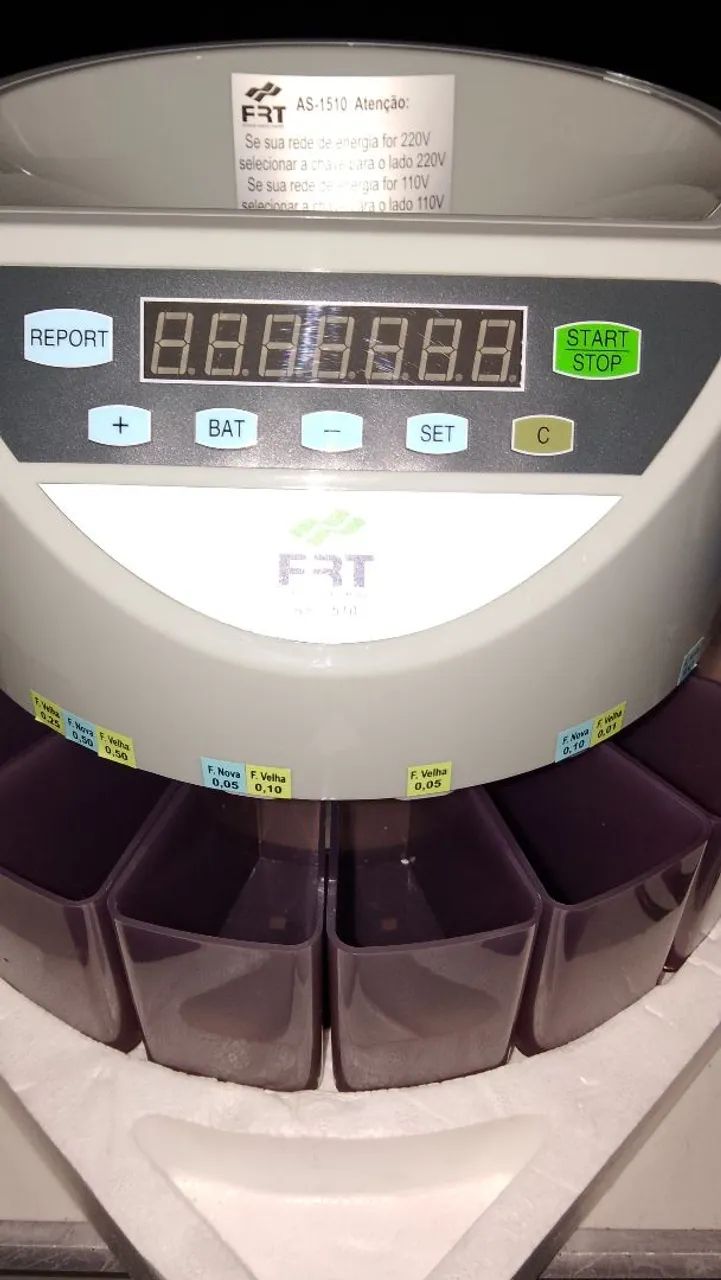 Contadora e Classificadora de Moedas FRT AS-1510 Profissional  ( valor para essa  semana ) - Foto 3