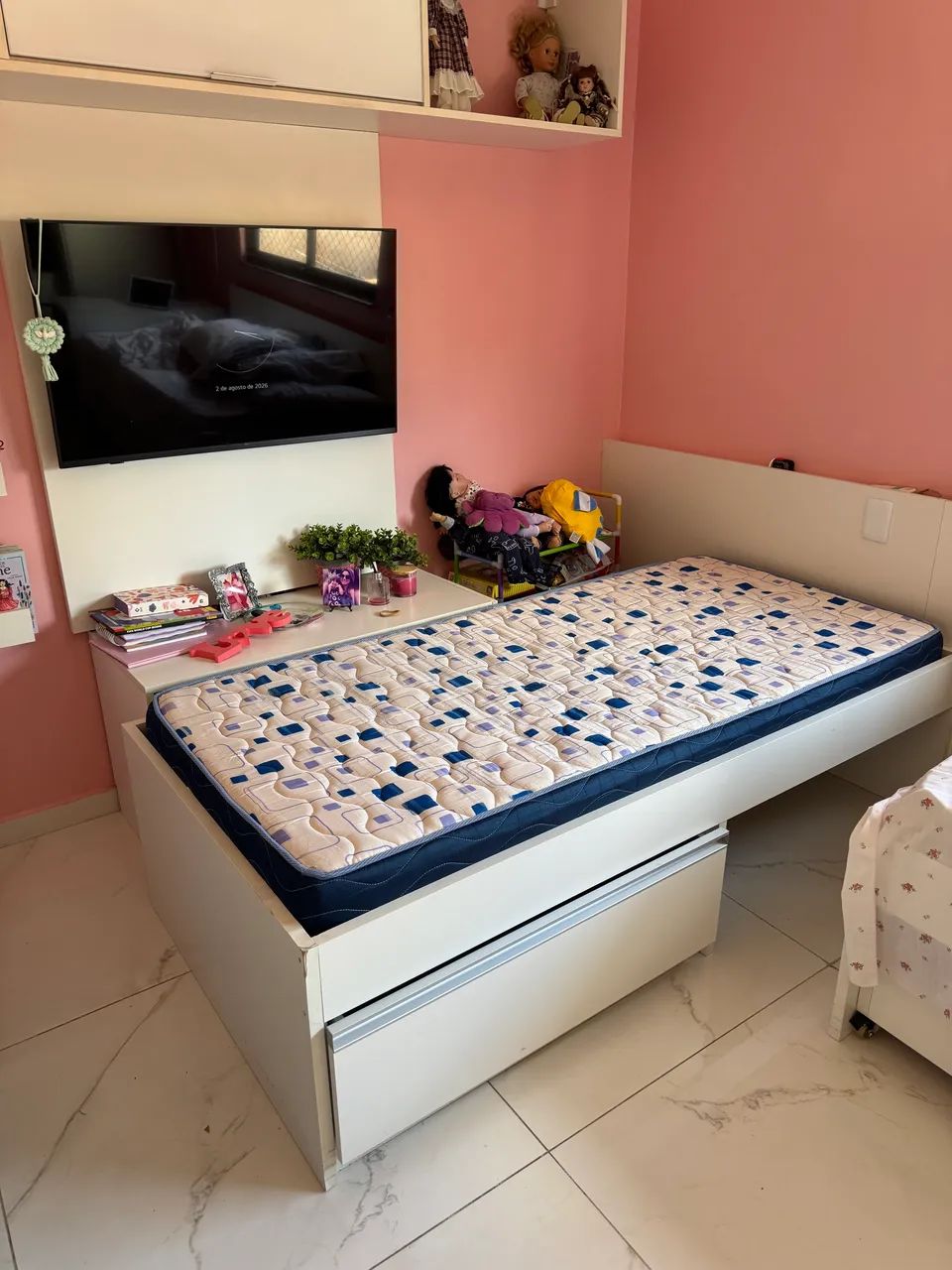 Cama de solteiro + colchão  - Foto 2