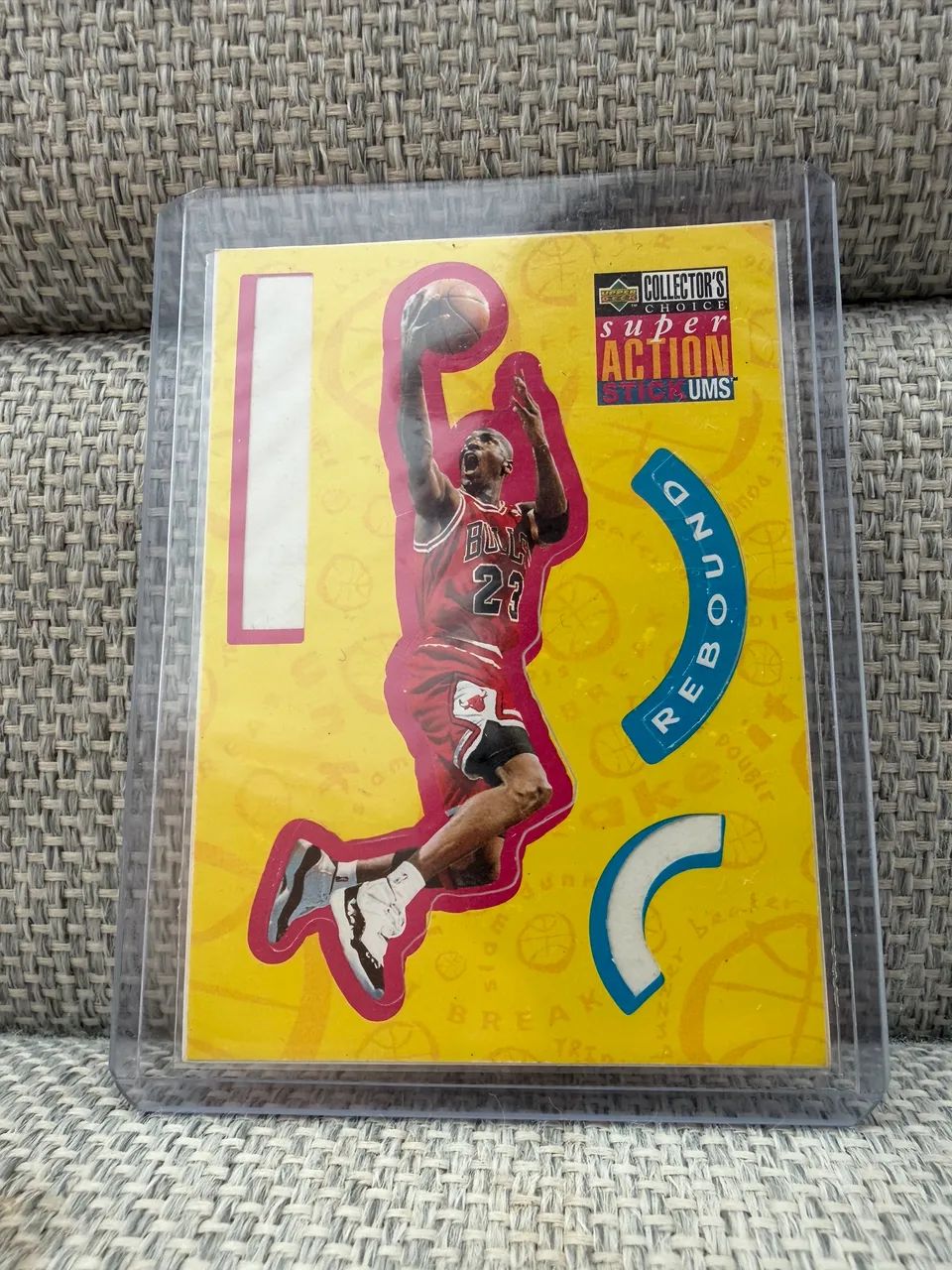 Michael Jordan Upper Deck Collector?s Choice 1996 Super Action Stick-UMs S30 - Foto 2