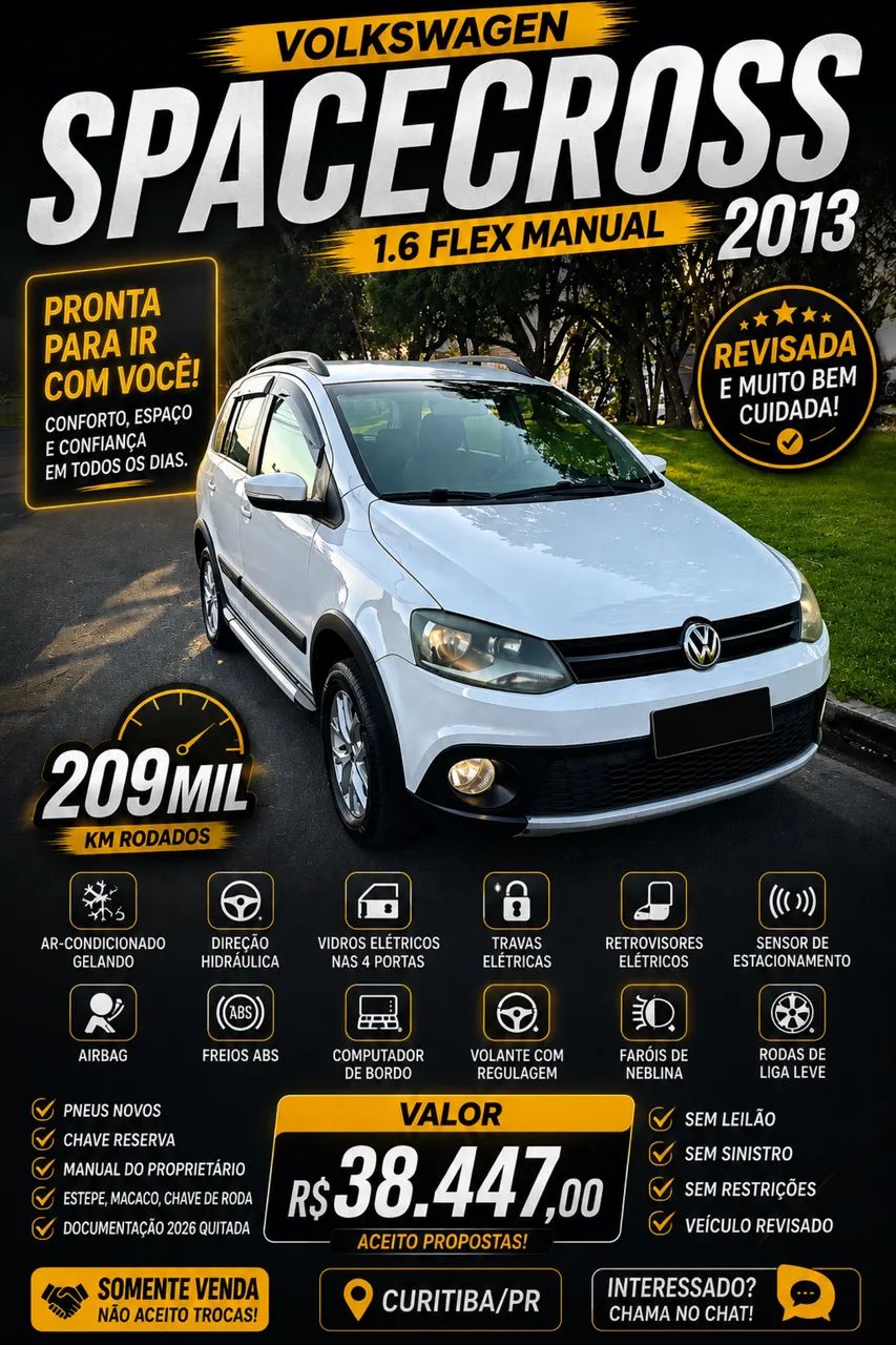 Volkswagen Spacecross SpaceCross 1.6 Mi Total Flex 8V 2013