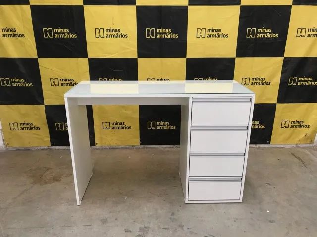 Mesa de escritorio MDF 04 Gavetas  75x110x40 - Foto 5