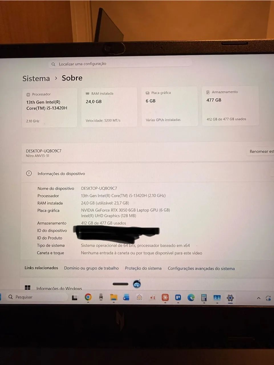 Notebook Acer Nitro V15 - Foto 4