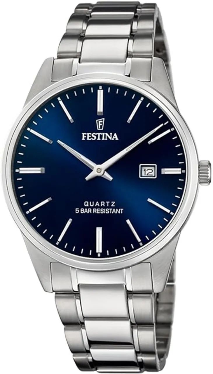 Relógio Festina Masculino Aço Prateado