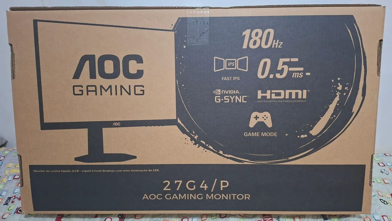 Monitor gamer AOC 27 polegadas FULL HD, NOVÍSSIMO. 
