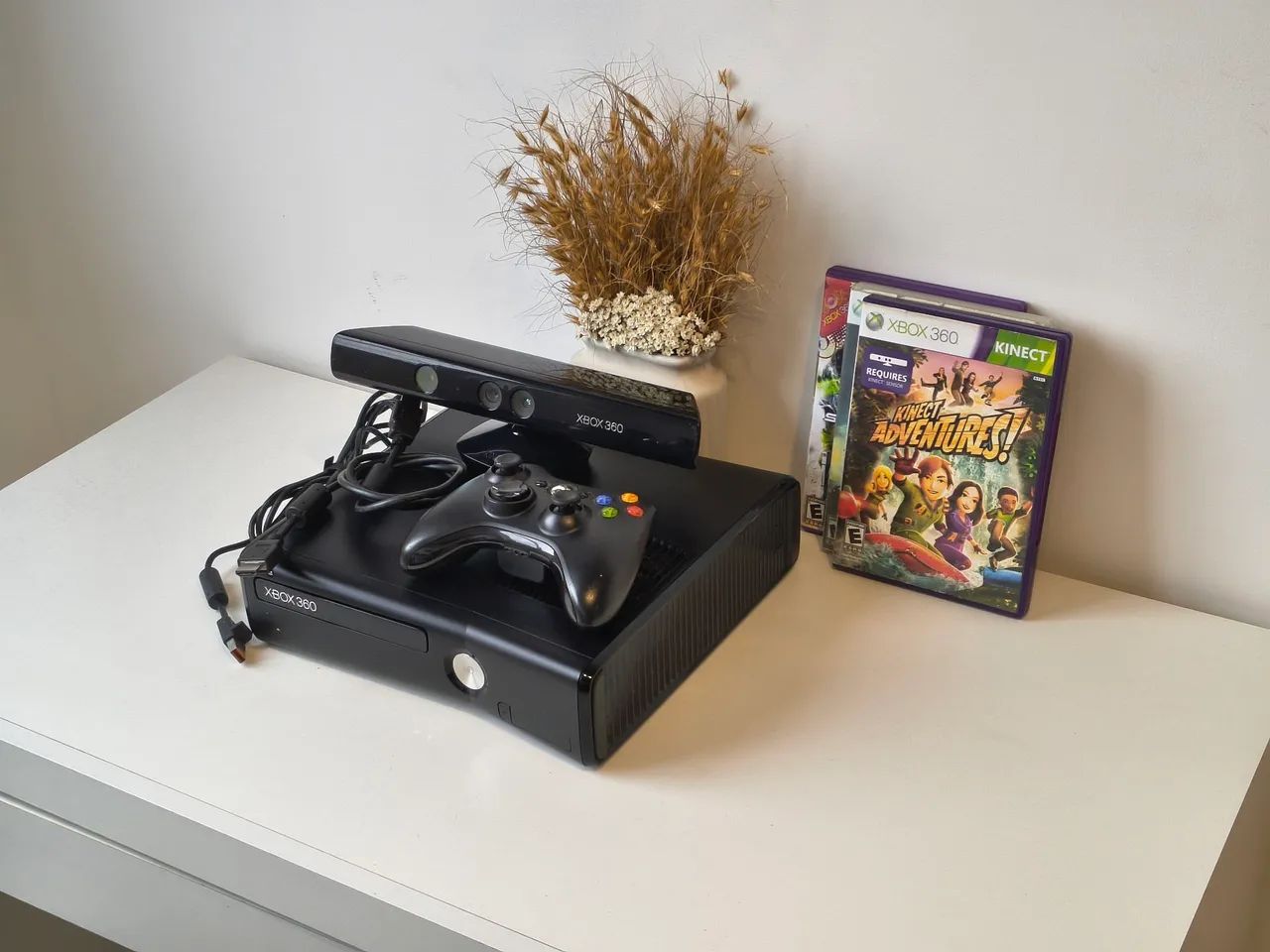 Xbox 360 Slim + Kinect + Controle Original - Foto 3