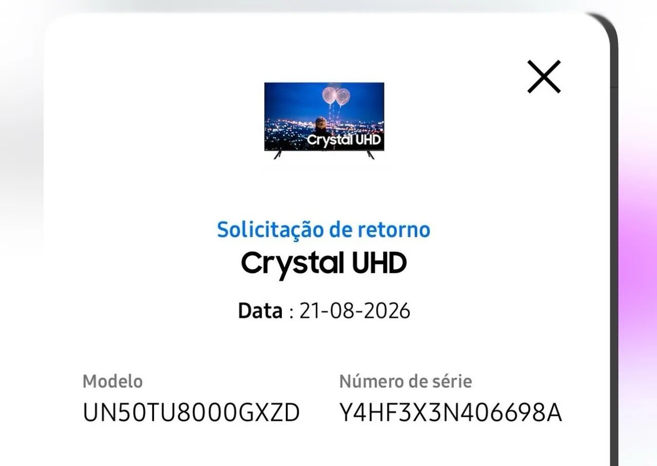 Samsung Smart Tv Crystal Uhd Tu8000 4k - 50 polegadas  - Foto 2
