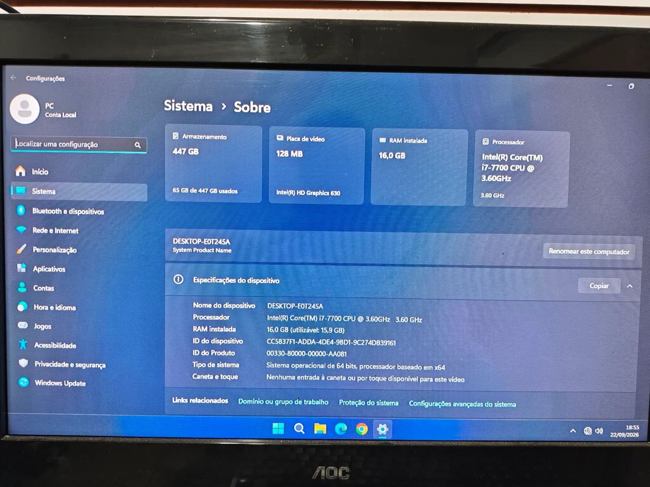 Computador i7 7° geração  - Foto 5
