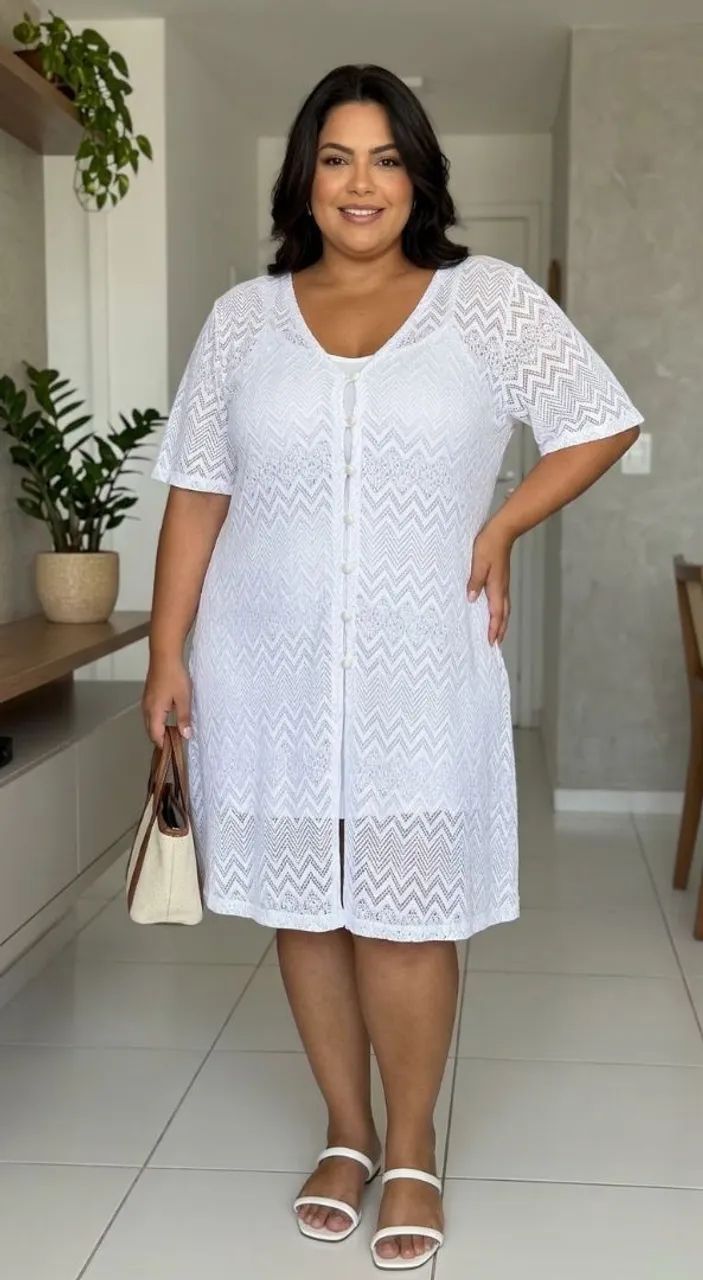 Saída de praia PLUS SIZE