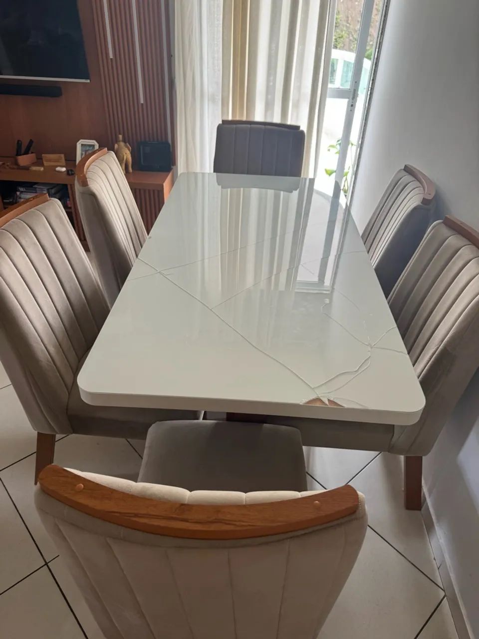 Mesa de jantar 6 cadeiras - Foto 3