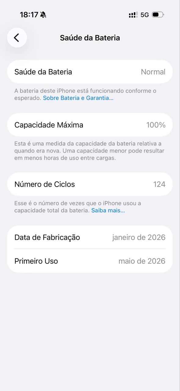 iPhone 17 256GB Impecável 100% - Foto 3