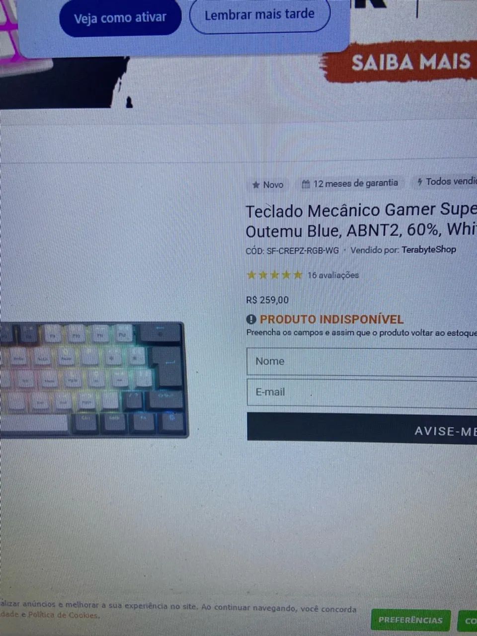 teclado mecanico superframe crepz  - Foto 3